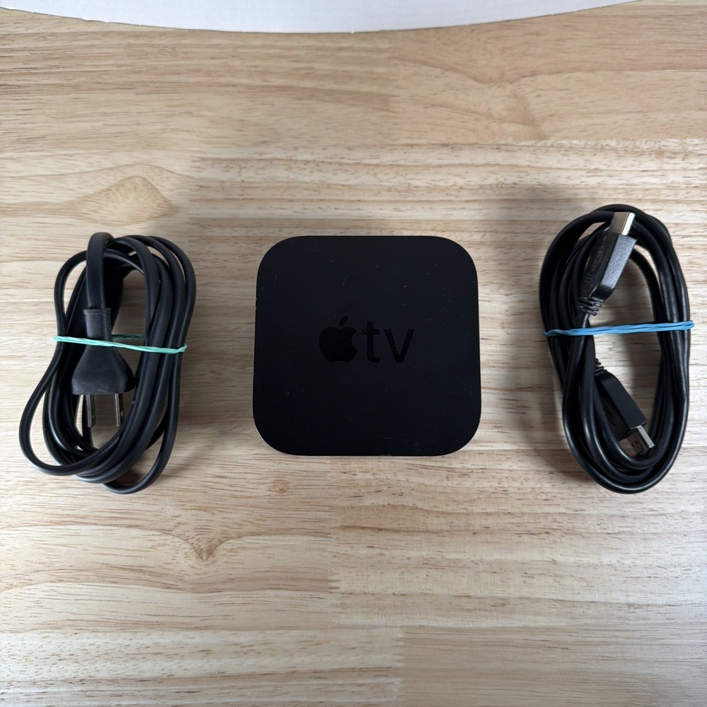 Apple TV 4th Generation HD Media Streamer A1625 Cord Tested Works No Remote